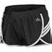 adidas Performance Women's Ultimate Woven 3 Stripe Short, Medium, Black/White
