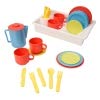 Playkidz: Super Durable 31 Piece Kids Play Dishes Playset Pretend Play House!