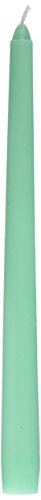 Zest Candle 12-Piece Taper Candles, 10-Inch, Aqua