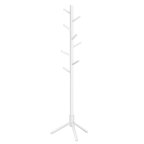 VASAGLE Solid Wood Coat Rack, Free Standing Coat Rack, TreeShaped Coat