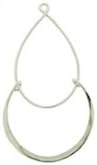 Simple Chandelier Earring Findings Sterling Silver 1 Pair