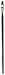 da Vinci Oil & Acrylic Series 1812 Oil Paint Brush, Flat Kolinsky Red Sable, Size 10 (1812-10)