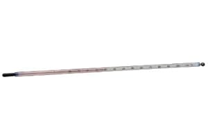 Thermco ACC6113SFC Spirit Filled Thermometer, NIST Traceable Factory Certified, -20 to 110°C Range, 0.5°C Division, 76mm Immersion, 305mm Length