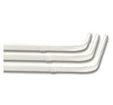 Graber Triple Lock Seam Curtain Rod, 48 to 84-Inch Adjustable Width, White