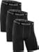 Neleus Men's 3 Pack Performance Compression Shorts,146,Black,Large