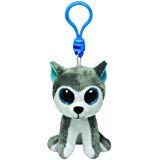 TY Beanie Boo Key Clip Dog Husky Slush