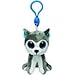 TY Beanie Boo Key Clip Dog Husky Slush