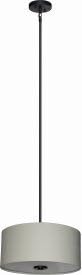 Whitfield Lighting SH1607-CBWEBZ Modena Sixteen-Inch Three-Light Drum Shade, Ebony Bronze with Crème Brule Weave Fabric Shade, Ebony Bronze Finish with Crème Brulee Weave Shade