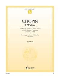 2 Valses La bémol majeur et Si mineur: Les Adieux. op. 69 No. 1/2. piano.