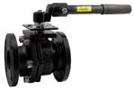 Apollo Conbraco 3 in. Flanged Cast Iron Full Port Ball Valve with Gear Operator