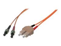 Tecline 75210 OM2 Fibre-Optic Cable (50/125 µm, 10.0 m) Orange