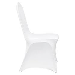VEVOR 150 Pcs White Chair Covers Polyester Spandex
