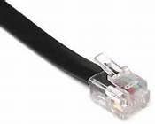 DAYDEALZ Telephone Modem Line Cord Cable, RJ11 to Plug 5 m (Multicolour)