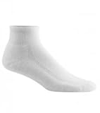 Wigwam Distance Quarter Sock - 2 Pack,White,Medium