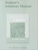 Student's Solutions Manual for Intermediate Algebra, Lial, Margaret L. and Hornsby, John, 0321715829