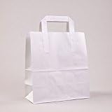 SOS TAKEAWAY WHITE ''SMALL'' BAGS - 250PCS APPROX*****FAST AND TRACKED DELIVERY*****