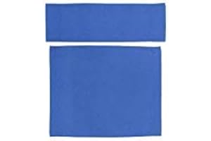 Upone Director Chair Canvas Replacement Cover kit for 18'' Directors Chairs,Movie Chair, Replacement Canvas Seat and Back for Home Director Chair,Black, Red, Green, Gray,Blue,Medium Size(Blue)