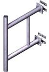Trylon - 5.930.0103.002 - 2' Medium Tapered Standoff Mount c/w 3-1/2'OD x 52' Mounting Pipe, Small Backing Kits