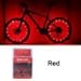 DAWAY Bright Led Bike Wheel Light A01 Waterproof Bicycle Tire Light Strip, Safety Spoke Lights, Cool Bike Accessories, Light Up Wheels, Lightweight, 2 Modes, Include Battery, 1 Year Warranty, Red