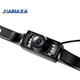 Hamaxa Universal Waterproof High Definition 170° Wide Viewing Angle License Plate Car Rear View Backup Camera Color CCD Vehicle Camera Reverse Parking Blind Spot Camera 7 Infrared Night Vision LED