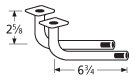 Music City Metals 71612 Zinc Plated Steel Venturi Replacement for Select Aussie Gas Grill Models