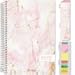 HARDCOVER Academic Planner 2019-2020: (June 2019 Through July 2020) 5.5 Daily Weekly Monthly Planner Yearly Agenda. Bonus Bookmark, Pocket Folder and Sticky Note Set (Pink Marble)