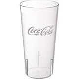 New (6) Coke Coca Cola Restaurant Clear Plastic Tumblers Cups 24oz Carlisle
