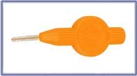 BRACE SPACE Orthodontic INTERDENTAL Brushes for Cleaning Around Braces/Brackets (0.45MM MINI, Orange)