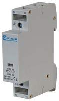 EUROPA COMPONENTS 2 POLE MODULAR CONTACTOR 20A N/O 230V EUC1-20-2P