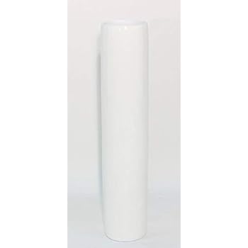 Green Floral Crafts - 25 inch Inch Bamboo Cylinder Floor Vase - Lacquer White