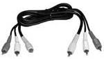 Philmore Manufacturing VCK812TB Cable Assembly Video 3.657m 3(RCA) to 3(RCA) M-M Bulk