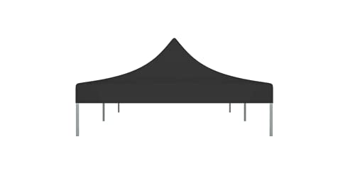 Partyzelt-Dach 6x3 m Schwarz 270 g/m² Gartenbauten Pavillon-Rahmen Dächer für Pavillions stabil – Bild 6