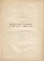 Portada de REVISTA DE FILOSOFIA TOMO XXI AÑO 1962