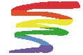 Rainbow Squiggle Sticker