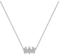 Silver Batman Necklace