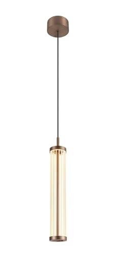 SLV QUIMERA KUPFER | Hängelampe aus Glas, Pendelleuchte Rund, Dimmbare Esszimmerleuchte, Wohnzimmerlampe mit Warmweißem Licht, Esstischleuchte mit effizienter LED Technik, Vintage Deckenlampe