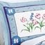 Collections Etc Summer Breeze Floral Pattern Pillow Sham, Blue, Sham
