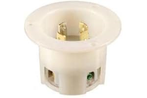 POWERTRONICS CONNECTIONS (TM) NEMA Flanged Inlet L14-30 3-Pole, 4-Wire. 30Amps, Grounding Locking