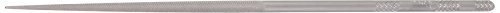 Nicholson Needle File with Handle, Swiss Pattern, Single Cut, Round, #0 Coarseness, 6-1/4