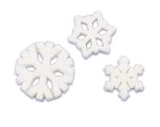 BundleOfBeauty Item#33988- SnowFlakes Edible Sugar Cupcake & Cake Decoration Topper-Pack of 16