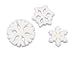 BundleOfBeauty Item#33988- SnowFlakes Edible Sugar Cupcake & Cake Decoration Topper-Pack of 16