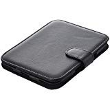 TOOGOO(R) Leather Case for Barnes and Noble Nook Simple Touch with GlowLight , Black