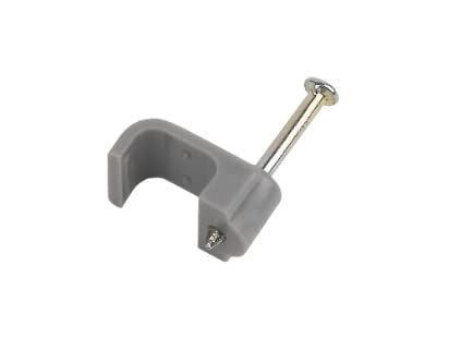 Cable clips 2.5mm 100x Flat Twin & Earth clips