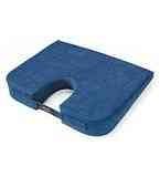 EXTRA FIRM Tush Cush Car Computer Airplane Travel Seat Cushion Navy