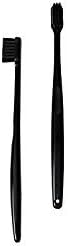Morihata Binchotan Activated Charcoal Toothbrush, Standard Bristles - Black - Set of 2