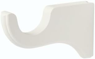 Wood Trends Classics Wall Bracket 6 Inch Return for 1 3/8 Inch Diameter Pole (White)