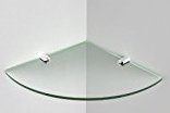Expression Products Acrylic Corner Shelf tough 5mm acrylic - size 200mm - approx 8" - Glass Effect