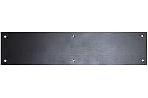 DON-JO CPG Products - Metal Kick Plate, 8-inch Height, 3/64-inch Thick - Choose The Width for Your Door (Black, 8" X 30")
