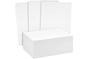 Reskid White Cardstock Thick Paper - Blank Heavy Weight 125 lb Cover Card Stock - 50 Pack (4x6)