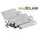 Bed Claw Retro-Hook Plates for Wooden Bed Rail Restoration, Set of 4 with Screws, Bed Frame